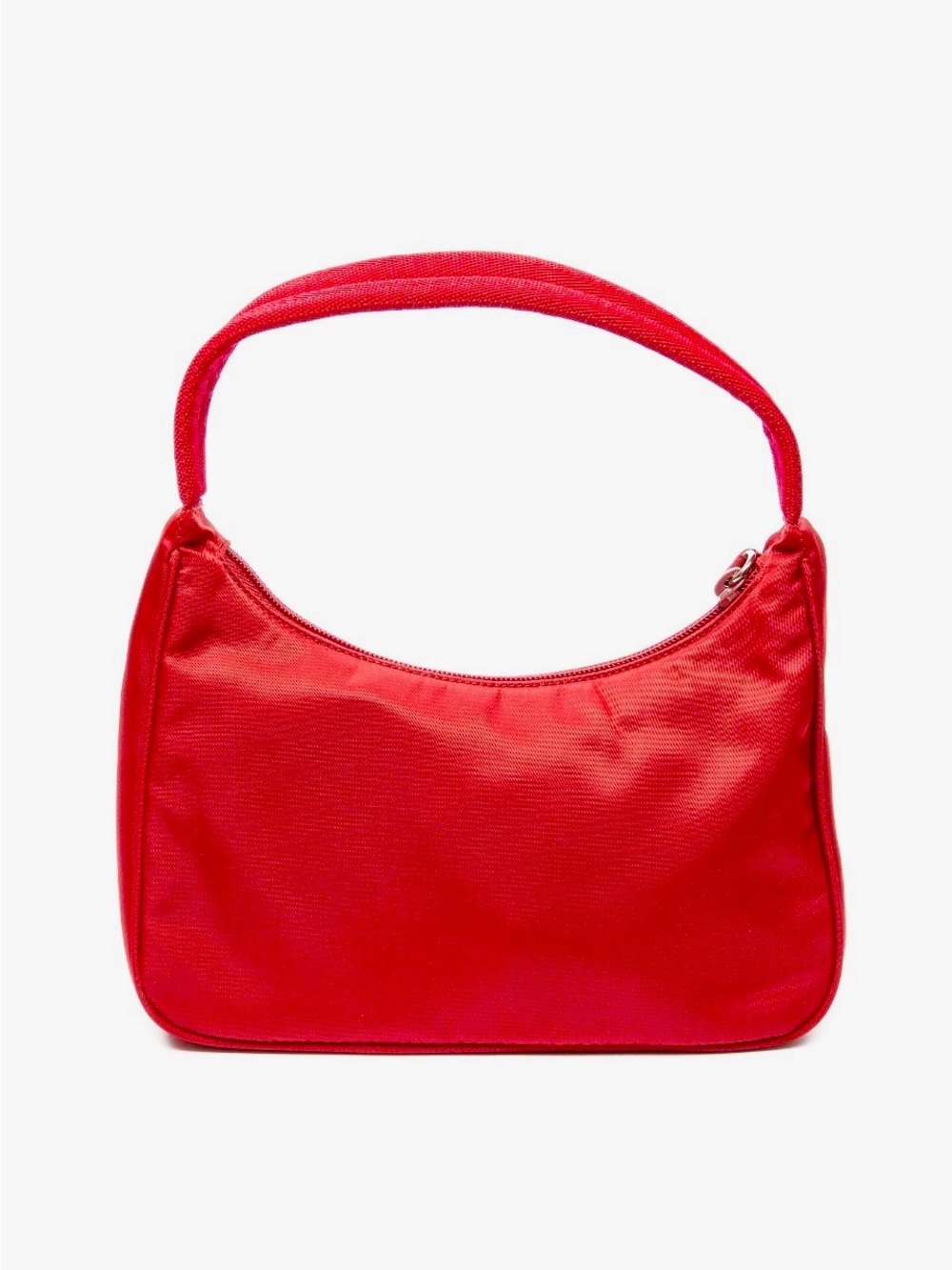 Prada⭐️Tessuto Mini Bag.. Bright Red Nylon Hobo Shoulder Bag - Picture 11 of 16